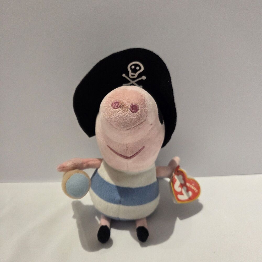 Ty PIRATE GEORGE PEPPA PIG  Plush 8”